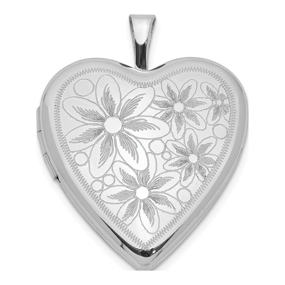 Sterling Silver Textured Heart Locket