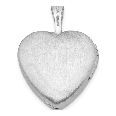 Sterling Silver Diamond Heart Locket – view 4