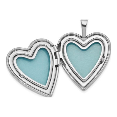Sterling Silver Heart Locket & Necklace Set – view 4