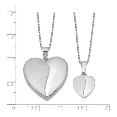 Sterling Silver Heart Locket Necklace – view 3