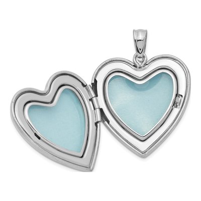 Sterling Silver Heart Locket Necklace – view 4