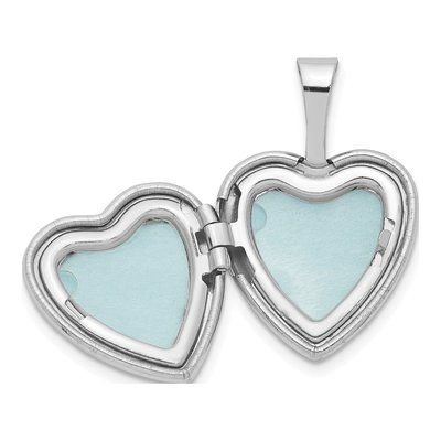 Sterling Silver Diamond Star Heart Locket – view 6