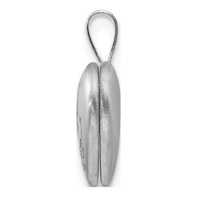 Sterling Silver Enamel Butterfly Heart Locket | 12mm – view 3