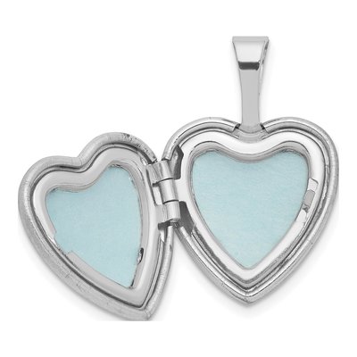 Sterling Silver Enamel Butterfly Heart Locket | 12mm – view 6