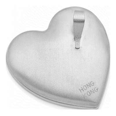 Sterling Silver Diamond Heart Photo Locket – view 4