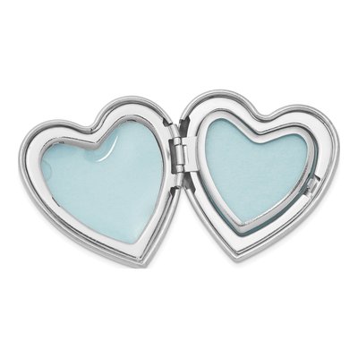 Sterling Silver Diamond Heart Photo Locket – view 6