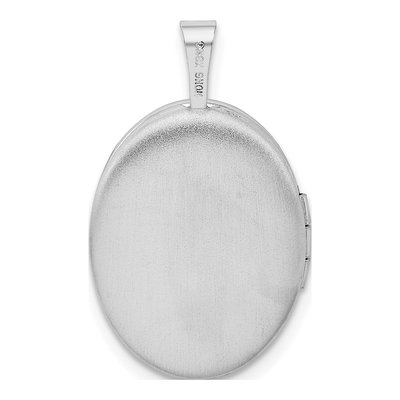 Sterling Silver Swirl Oval Locket – view 4