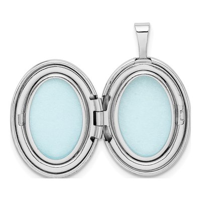 Sterling Silver Swirl Oval Locket – view 6