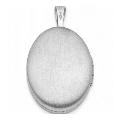 Sterling Silver Diamond Oval Locket – view 4