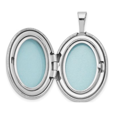 Sterling Silver Diamond Oval Locket – view 6