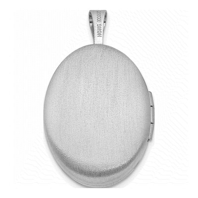 Sterling Silver Enamel Floral Oval Locket – view 4