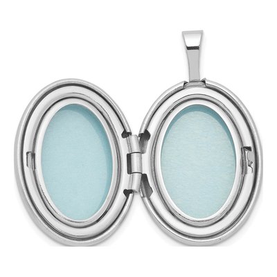Sterling Silver Enamel Floral Oval Locket – view 6