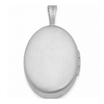 Sterling Silver Diamond Oval Locket – view 4