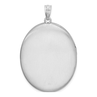 Sterling Silver Butterflies Oval Locket – view 4