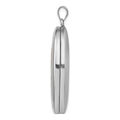 Sterling Silver Enamel Oval Locket – view 2