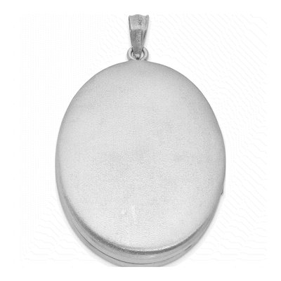 Sterling Silver Enamel Oval Locket – view 3