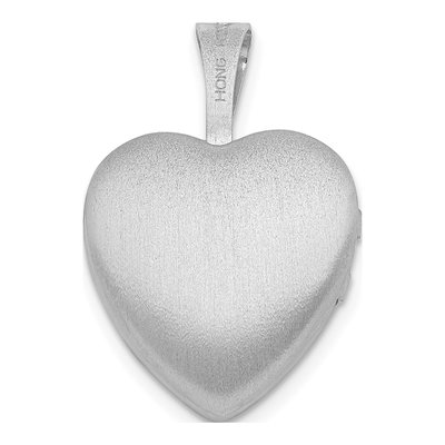 Sterling Silver Diamond Angel Heart Locket – view 3