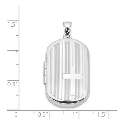 Sterling Silver Cross Locket – view 5