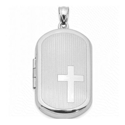 Sterling Silver Cross Locket