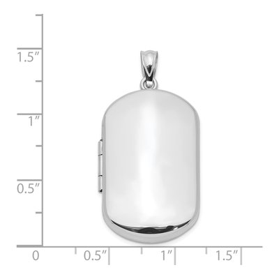 Sterling Silver Rectangular Photo Locket – view 5