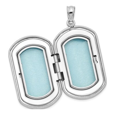 Sterling Silver Rectangular Photo Locket – view 6