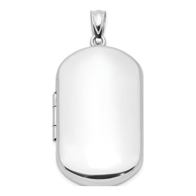 Sterling Silver Rectangular Photo Locket