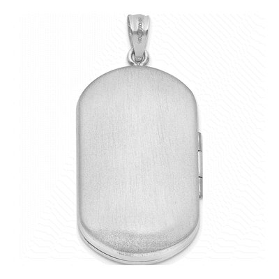 Sterling Silver Celtic Border Rectangular Locket – view 4
