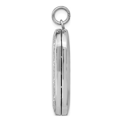 Sterling Silver Greek Key Rectangular Locket – view 3