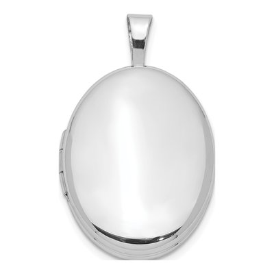 Sterling Silver Oval Photo Locket