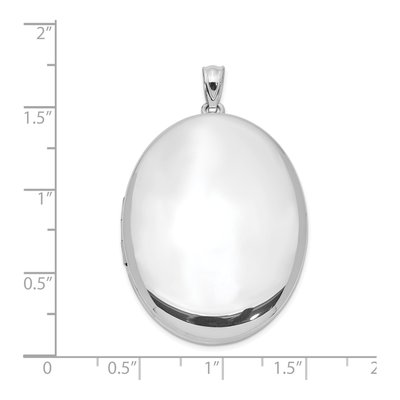Sterling Silver Oval Photo Locket – view 5