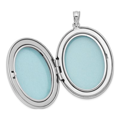 Sterling Silver Oval Photo Locket – view 6
