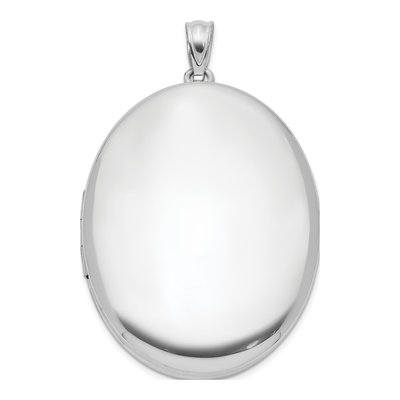 Sterling Silver Oval Photo Locket