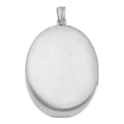 Sterling Silver Diamond Swirl Oval Locket – view 4