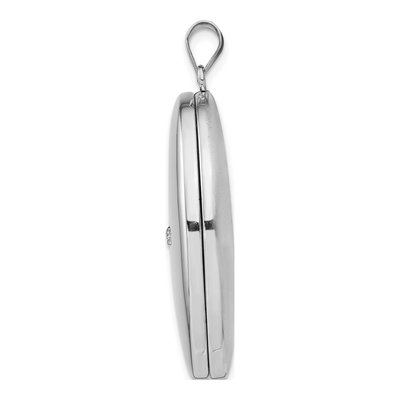 Sterling Silver Diamond Oval Locket – view 3