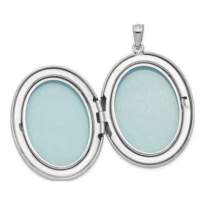 Sterling Silver Diamond Oval Locket – view 6
