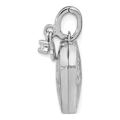 Sterling Silver CZ Happy 16th Birthday Heart Locket – view 2