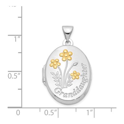 Sterling Silver Granddaughter Oval Locket – view 6