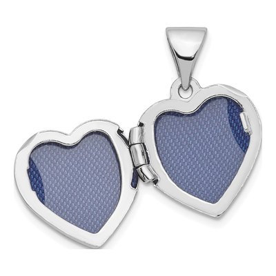 Gold-Plated Sterling Silver Diamond Heart Locket – view 5