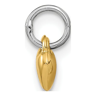Gold-Plated Sterling Silver Diamond Heart Locket – view 6