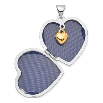 Sterling Silver Diamond Heart Locket – view 6