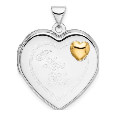 Sterling Silver I Love You Heart Locket