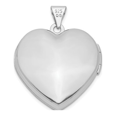 Sterling Silver Textured Heart Locket – view 4