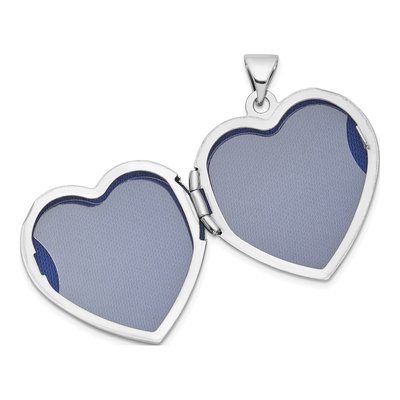 Sterling Silver Textured Heart Locket – view 6