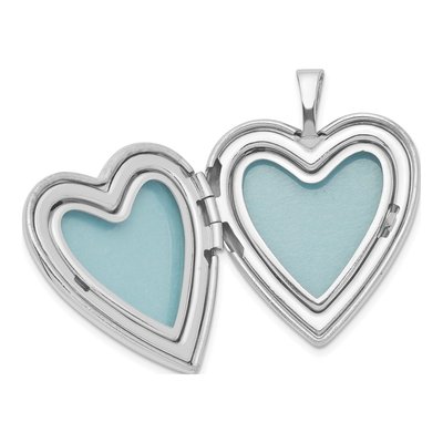 Sterling Silver Braided Heart Photo Locket – view 6