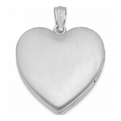 Sterling Silver Dove Cross Heart Locket – view 4
