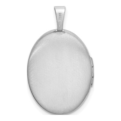 Sterling Silver Scroll Oval Locket – view 4