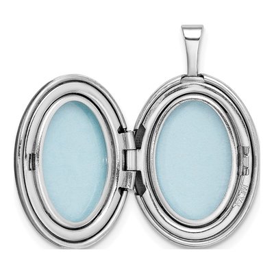 Sterling Silver Scroll Oval Locket – view 6