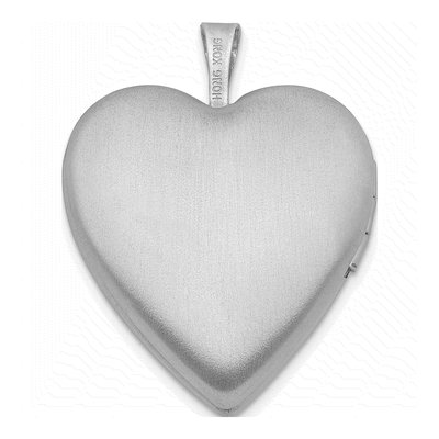 Sterling Silver 1/20 ct tw Diamond Dove Flower Heart Locket – view 4