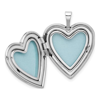 Sterling Silver Paw Prints Heart Locket – view 6
