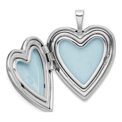 Sterling Silver Paw Prints Heart Locket – view 6